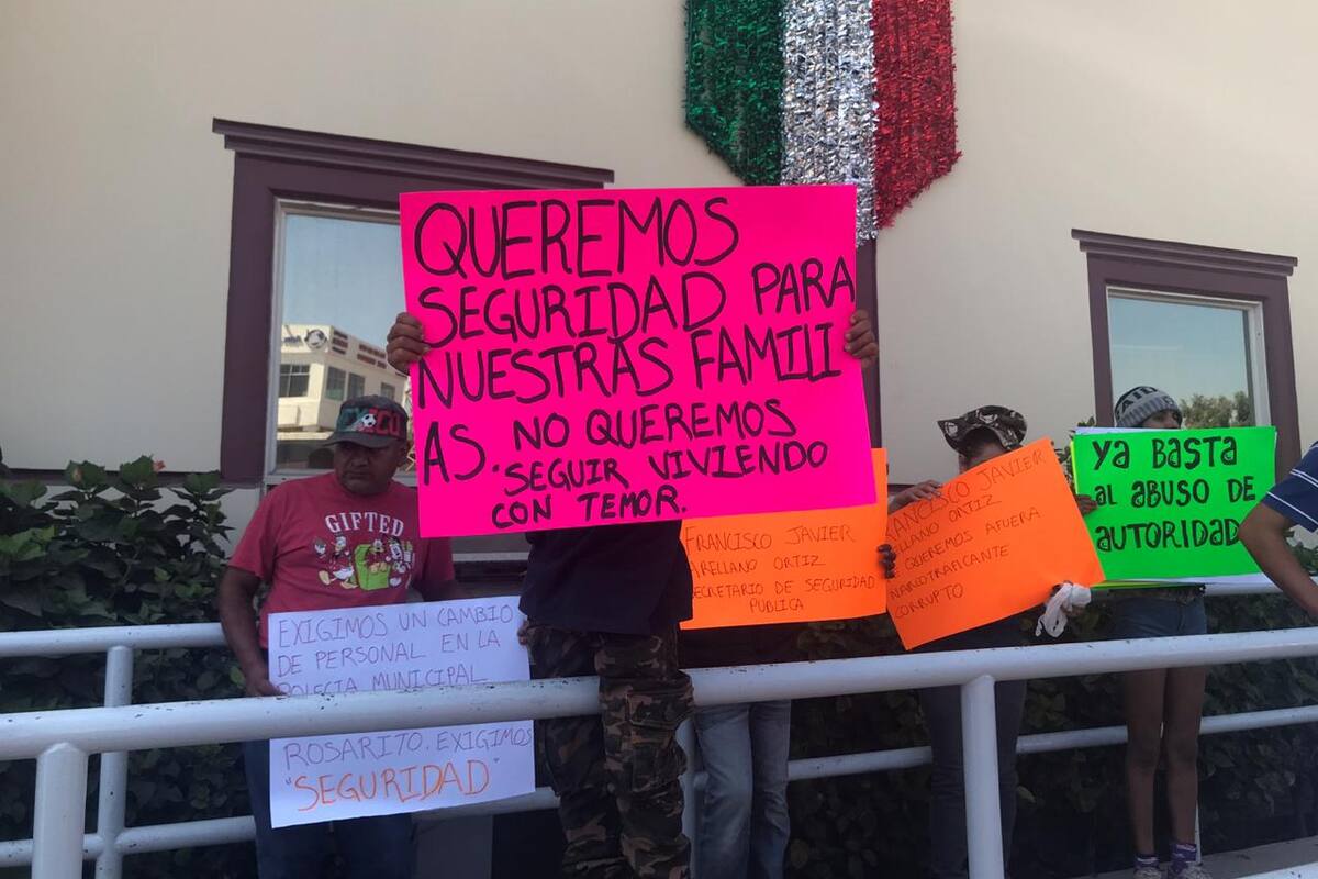 Protestan contra abusos de Policía Municipal en Rosarito