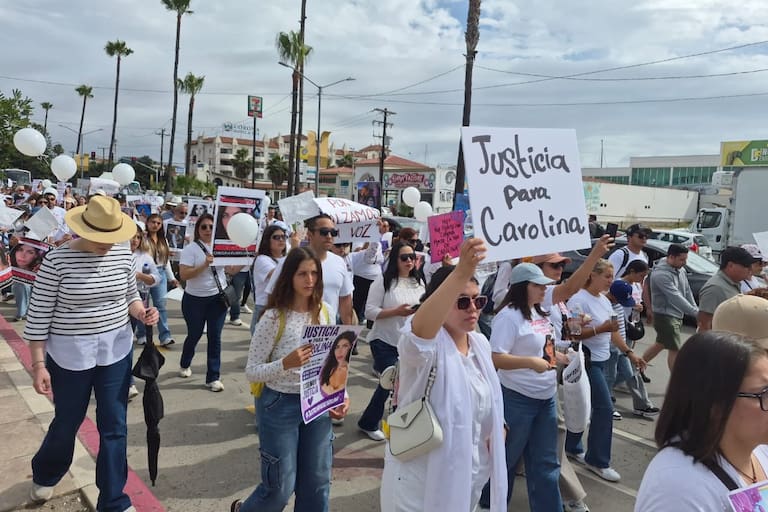 Exigen justicia por Carolina Flores, su madre niega conflicto con su yerno