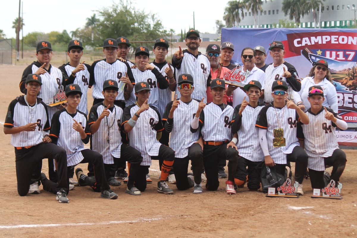 Conquista Obregón Municipal campeonato en Nacional de Beisbol Sub-17