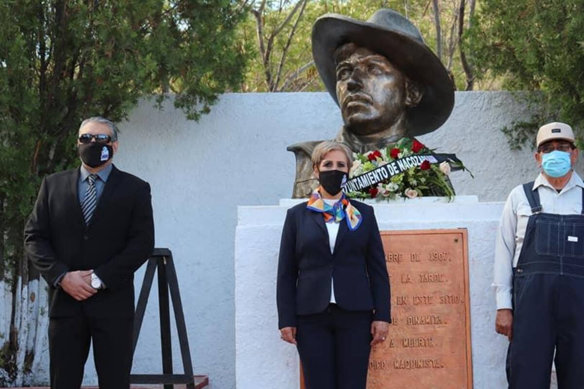 Conmemoran 113 aniversario de la Gesta Heroica de Jesús García Corona en la comunidad que salvó: Nacozari de García