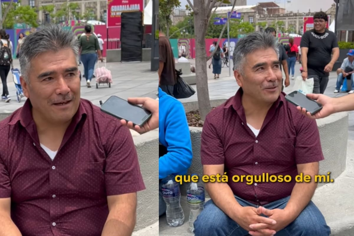 “¿Usted cree que es mejor papá que su papá?”: hombre conmueve con la respuesta que dio durante una entrevista en la calle