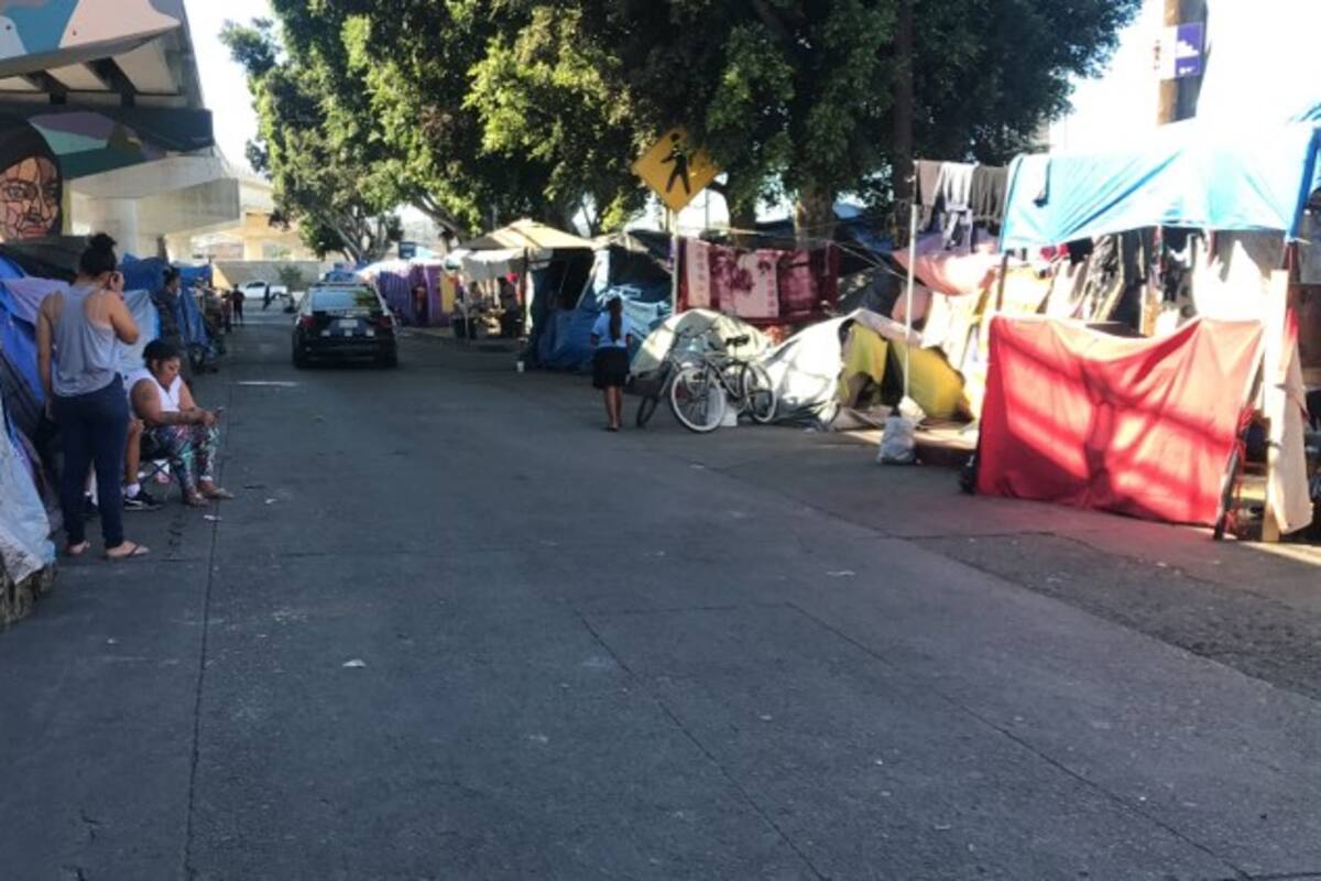 Migrantes niegan desaparición de menor en el campamento de El Chaparral