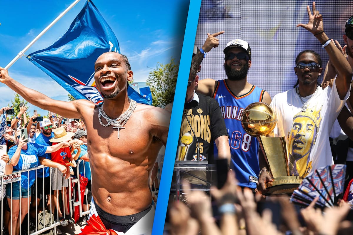 Celebración del Thunder: Oklahoma City se pinta de azul y blanco tras conquistar su primer título de NBA
