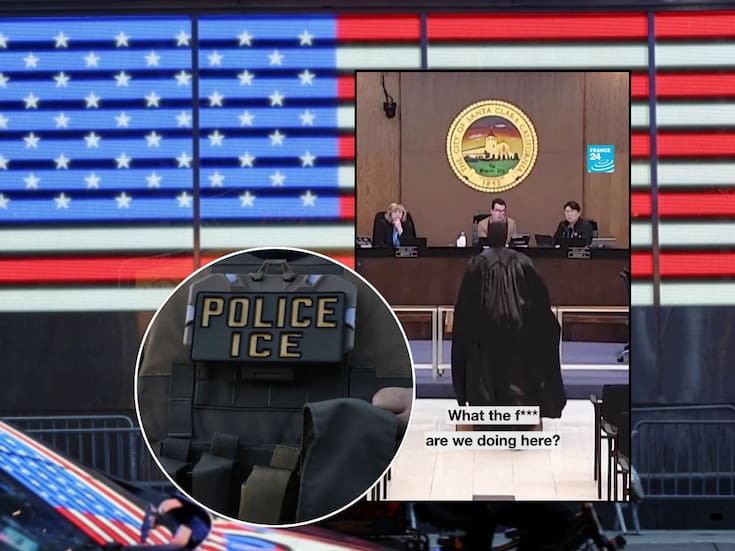 Hombre disfrazado de Batman exige a las autoridades de California no permitir la presencia de agentes ICE en el próximo Super Bowl