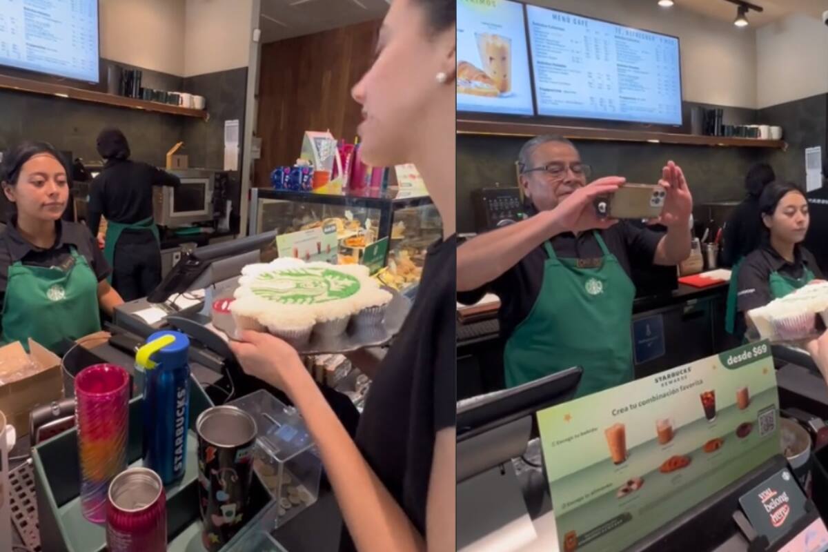 Negocio le regala un pastel a Starbucks gratis y estos les dan dos donas de agradecimiento