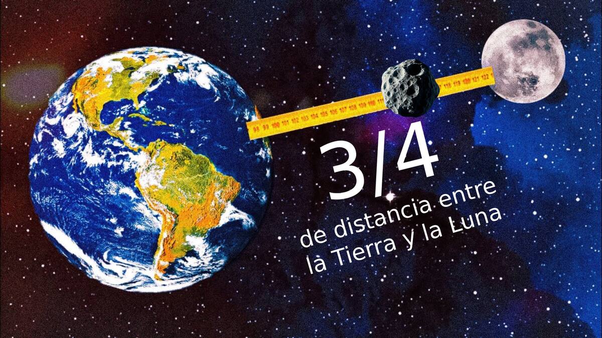 En comparación con la distancia entre la Tierra y la Luna, el asteroide pasará un cuarto de distancia más cerca de nuestro planeta. | Especial
