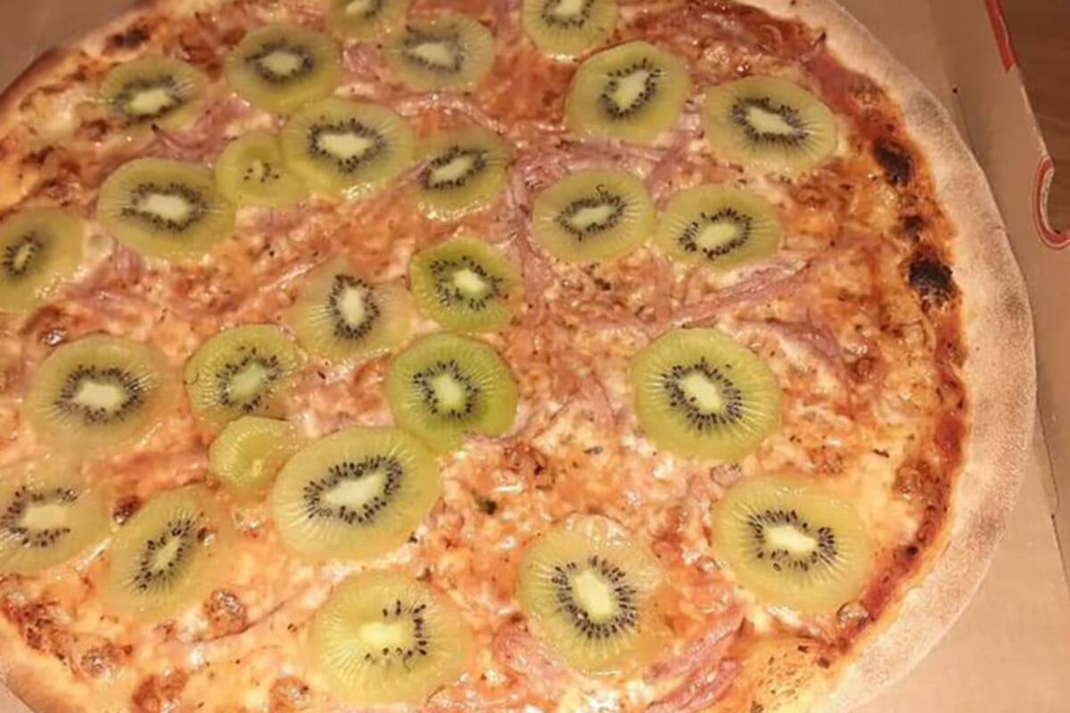 Llega la pizza con kiwi y provoca lluvia de memes