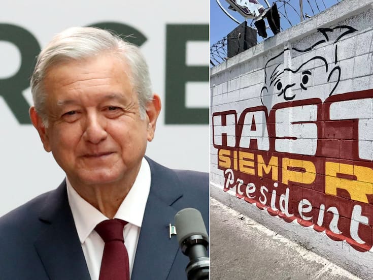 “¡Hasta siempre, presidente!”: Crean murales con sabor a despedida para AMLO
