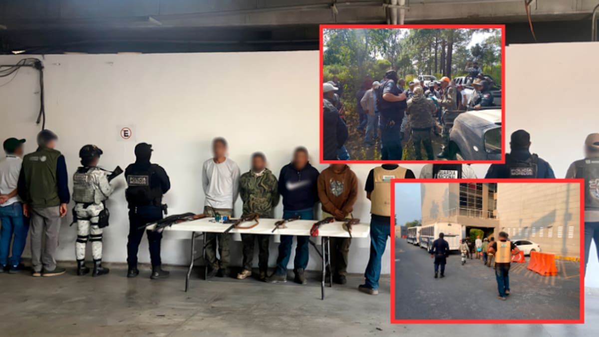 Detienen a cinco cazadores furtivos armados en el Parque Nacional El Tepozteco en Morelos con rifles y perros mientras autoridades federales y locales aseguran armas y ponen a disposición a los responsables