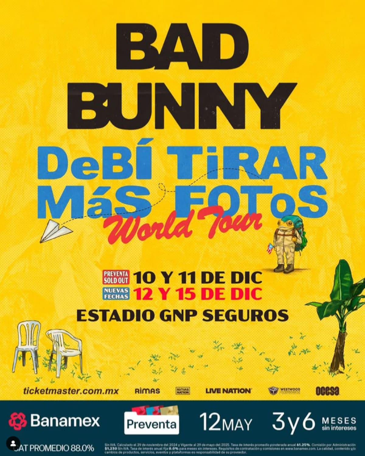 Bad Bunny agrega dos fechas en CDMX tras arrasar con la preventa: Foto: Cortesía