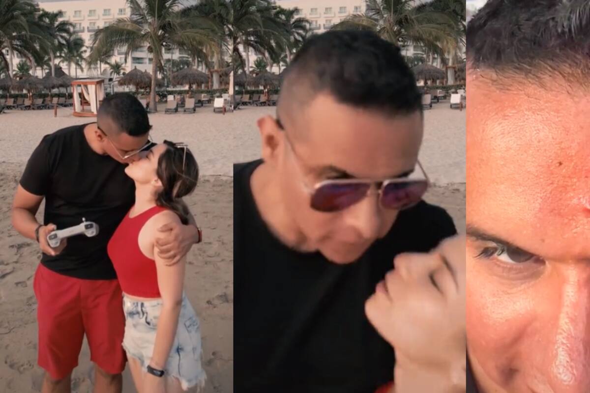 TikTok: Hombre intenta grabar video romántico en la playa y dron se le estrella en su cara