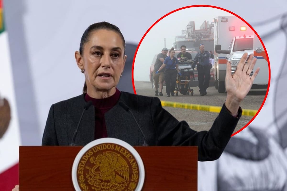 Sheinbaum envía condolencias por fallecidos tras accidente de avioneta de la Marina en Texas