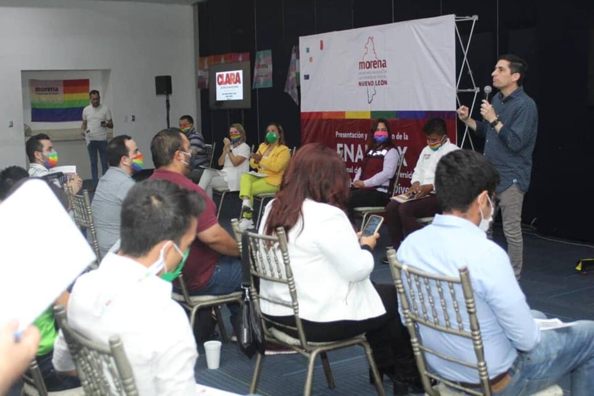 Candidato de alianza "Juntos Haremos Historia" por alcaldía de Monterrey, propone oficina LGBTQ+