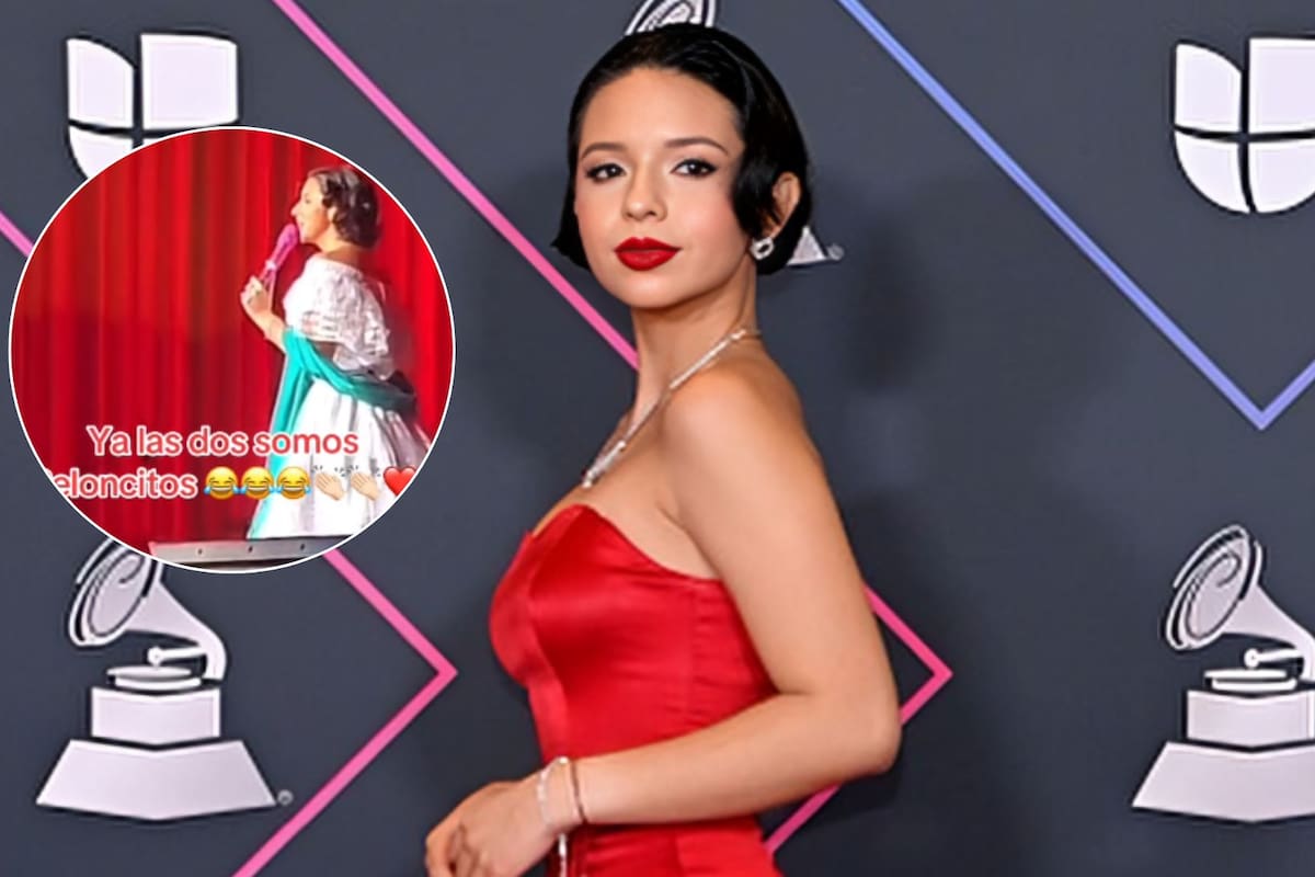 Ángela Aguilar responde con humor a su apodo de “peloncita” durante concierto en EEUU: “Somos peloncitas”