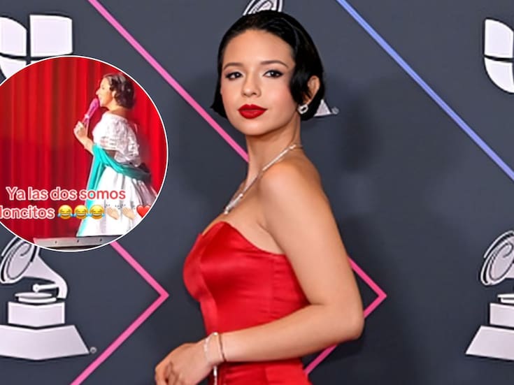 Ángela Aguilar responde con humor a su apodo de “peloncita” durante concierto en EEUU: “Somos peloncitas”