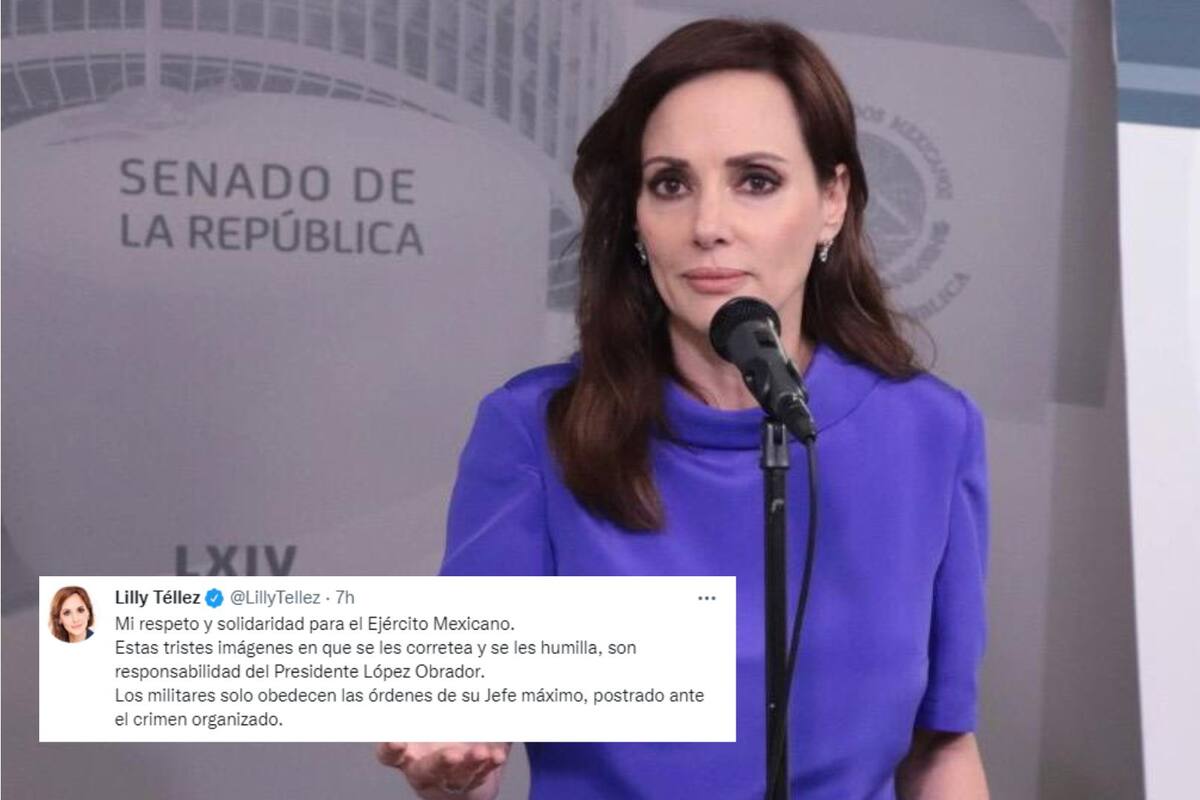 Lilly Téllez responsabiliza a López Obrador por soldados perseguidos por grupo al servicio del CJNG
