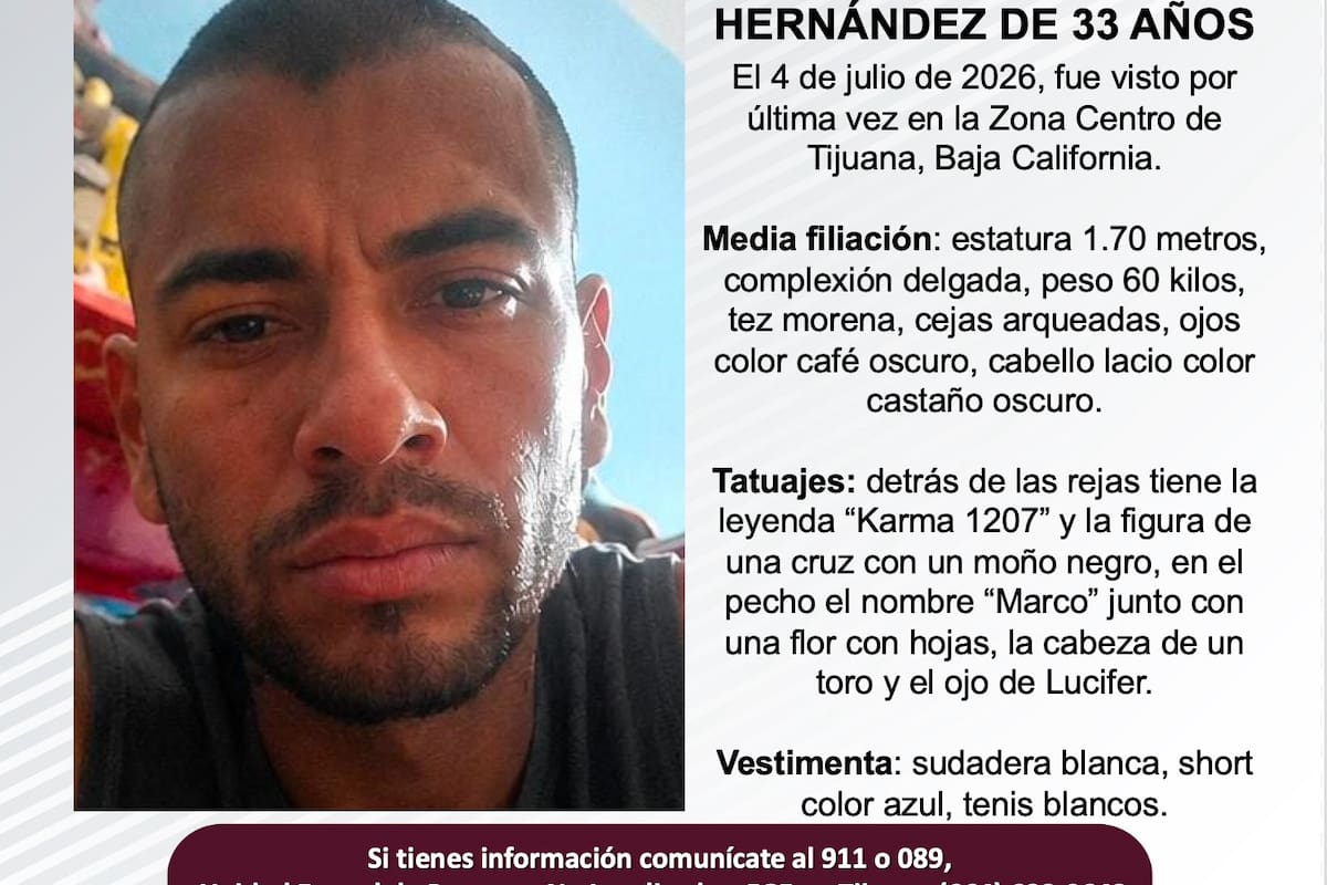 Se busca Marco Antonio López Hernández de 33 años