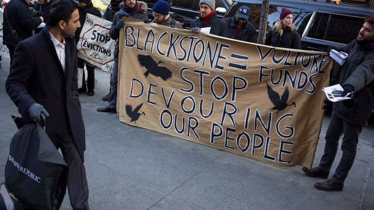 Protesta contra Blackstone en Nueva York | EFE