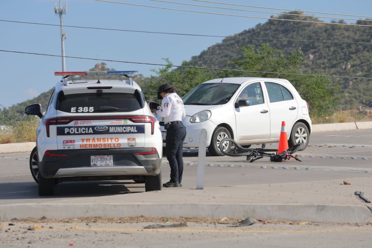 Ciclista pierde la vida al ser impactada por un vehículo en la Carretera Federal Número 15