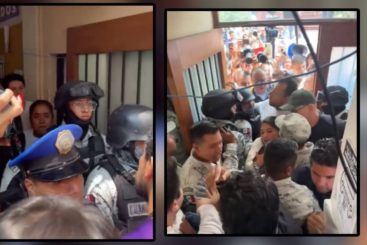 VIDEOS: Presencia de la GN en recuento de votos genera conflicto y empujones: “Un atentado a la democracia”