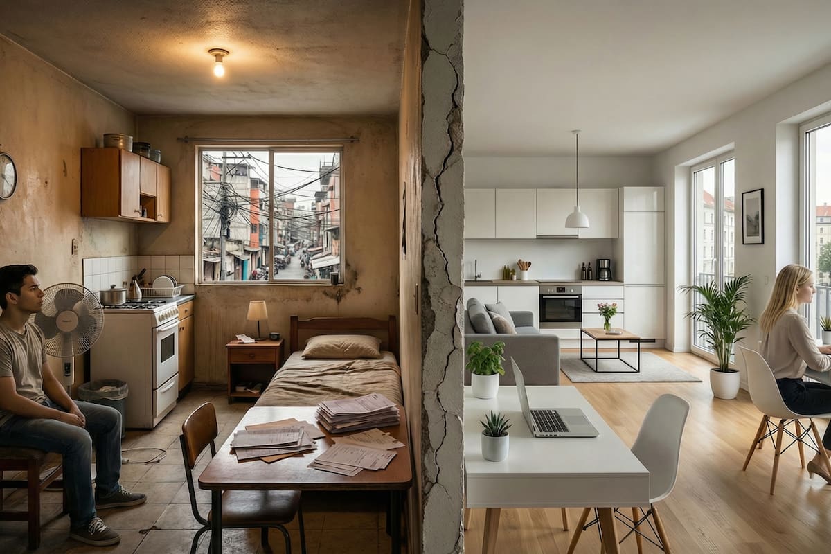 Mientras en México independizarse implica destinar gran parte del sueldo a renta y gastos básicos, en Alemania vivir solo puede ser costoso pero permite sostener un estilo de vida estable con mejores ingresos y apoyo social