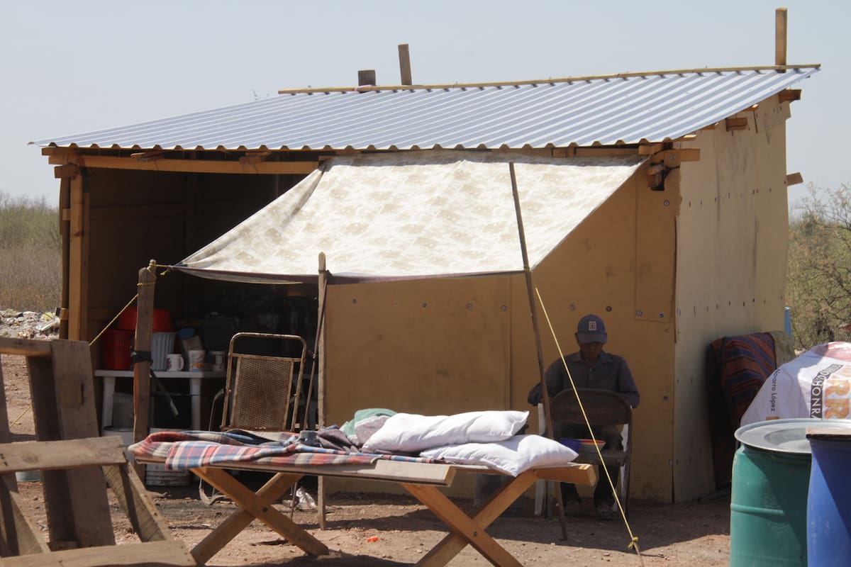 En Hermosillo, el calor convierte casas de lámina en hornos de más de 50 °C