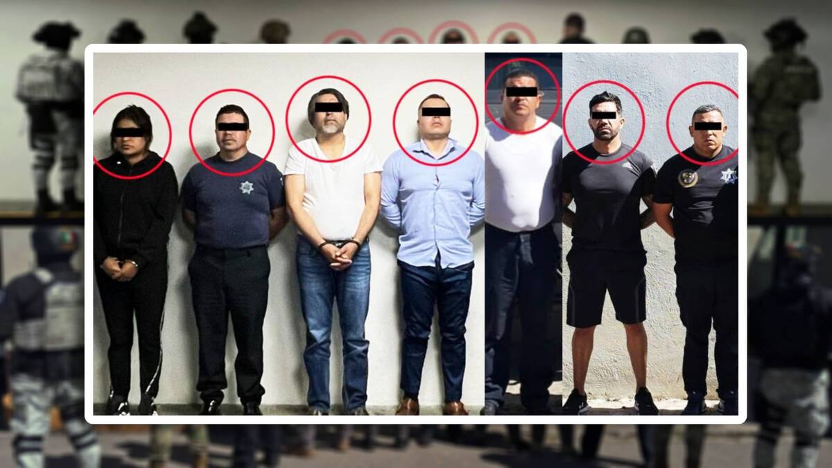 Alcaldesa y funcionarios detenidos en el Operativo Enjambre, acusados de homicidio y extorsión. Foto: Especial