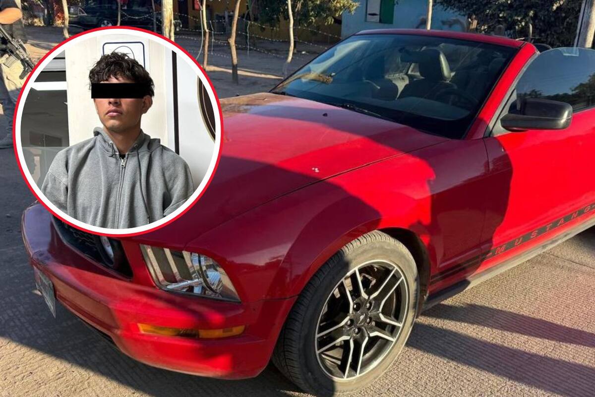 Detienen a joven de 18 años por posesión de vehículo con reporte de robo en Cajeme
