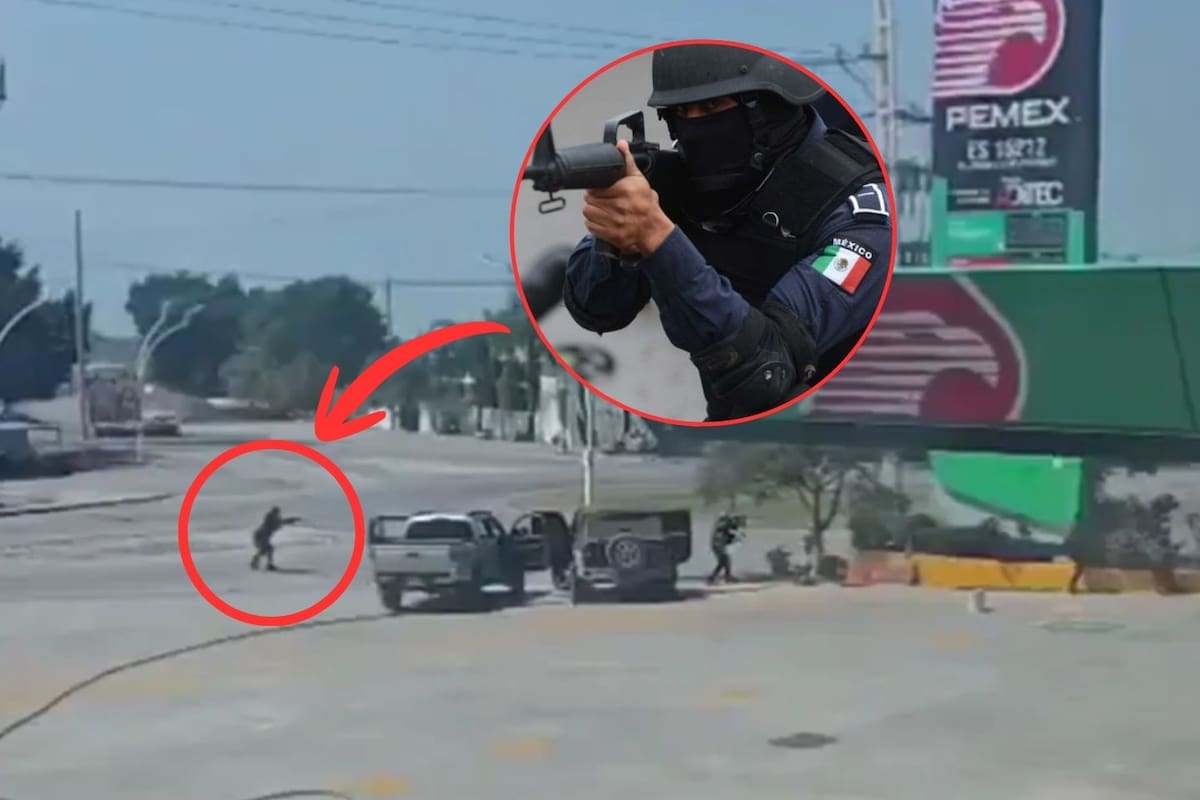 VIDEO: Hombres armados atacan a elementos federales en gasolinera de Michoacán tras la muerte de El Mencho
