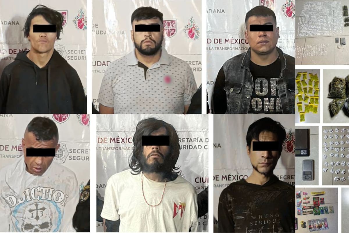 Desmantelan célula criminal que distribuía dulces con marihuana a menores de edad en operativo de la SSC