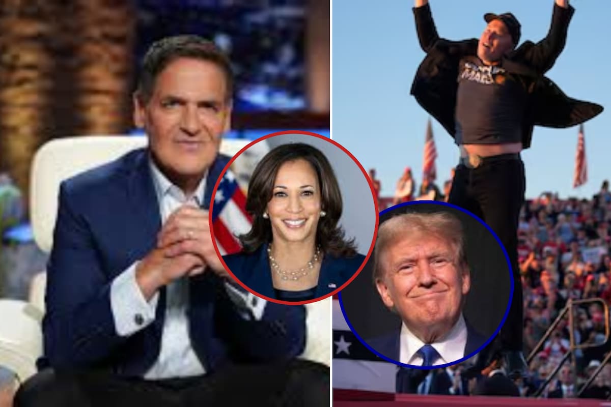 Pelea de millonarios: Elon Musk respalda a Trump; Mark Cuban, a Harris