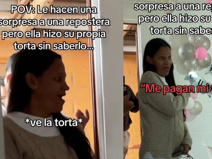 “¿Me van a pagar el pastel o qué?”: Le organizan una fiesta sorpresa a una mujer, pero ella termina preparando su propio pastel sin saberlo.