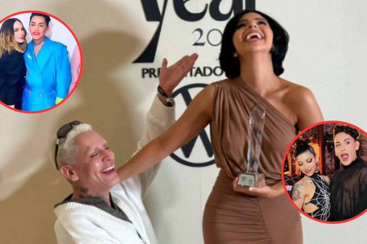 Comparten fotos de Kunno junto a todas las parejas de Christian Nodal “El verdadero fan de su relación”