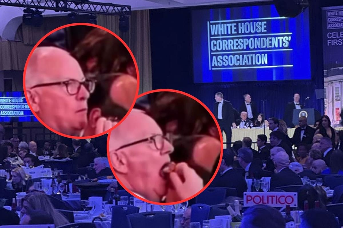 “Un hombre tiene que comer”: Identifican al asistente que se volvió viral por seguir cenando su ensalada durante el tiroteo contra Donald Trump | VIDEO