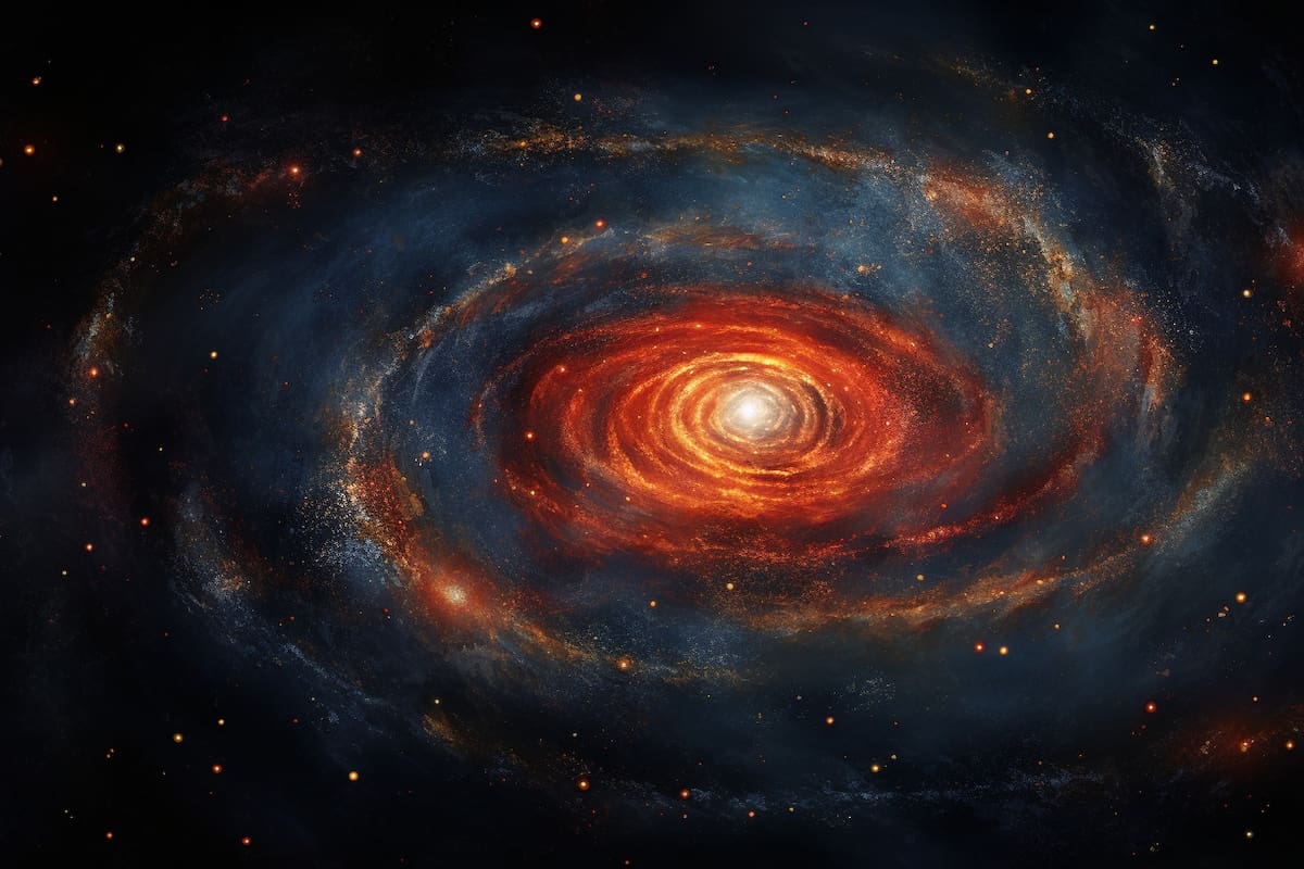 Detectan galaxia similar a la Vía Lactea más lejana conocida hasta ahora y no es caótica REBELS 25