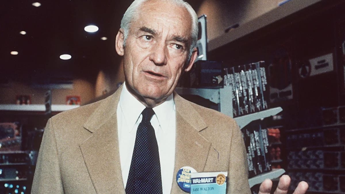 Sam Walton fundó Walmart y sentó las bases del negocio familiar que posteriormente se convertiría en una de las mayores empresas minoristas del mundo. Foto: AP