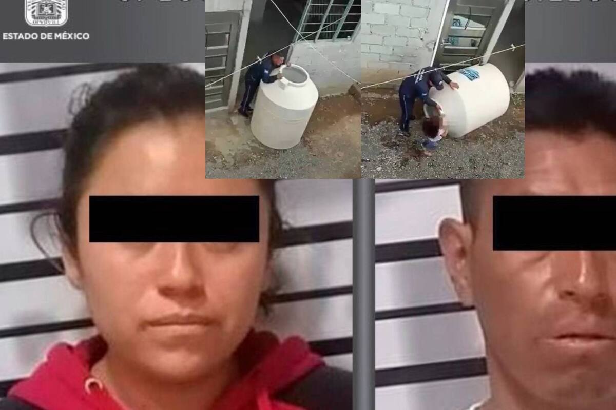 Padres de niña encontrada dentro de un tinaco fueron detenidos e ingresados al penal