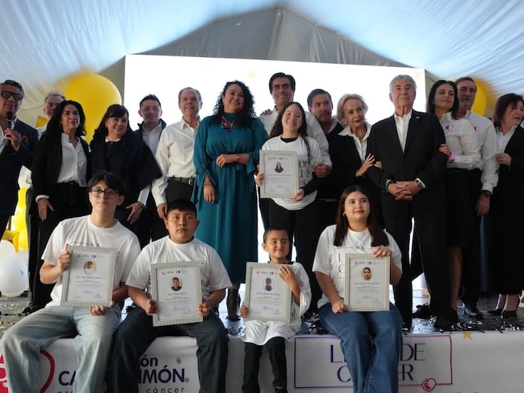 Se ‘gradúan’ libres de cáncer 6 pequeños pacientes de la Fundación Castro-Limón