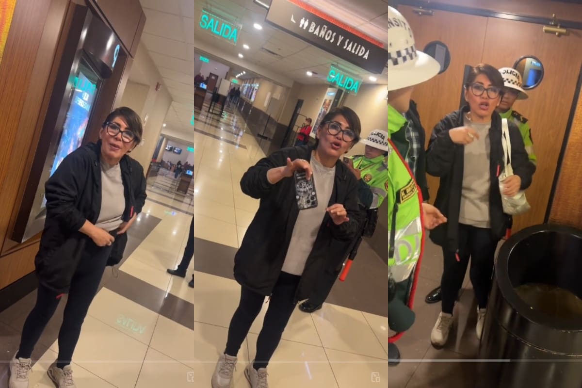 Mujer ENFRENTA en el cine a la mujer que le robó el celular a su hijo