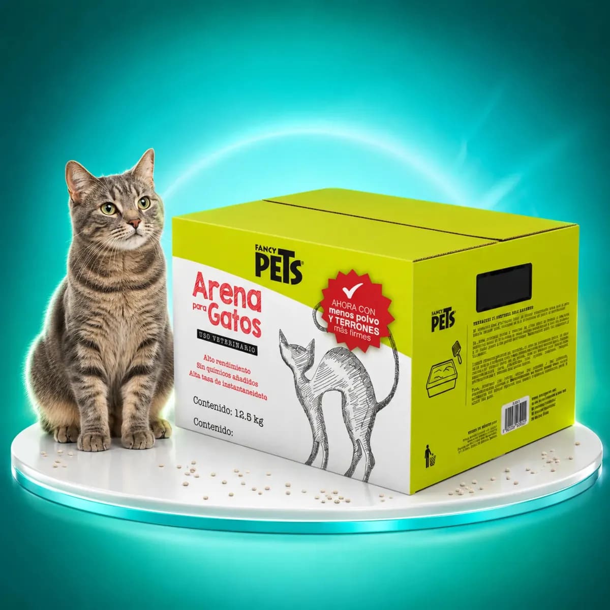 Arena aglutinante para gatos Fancy Pets | Mercado Libre