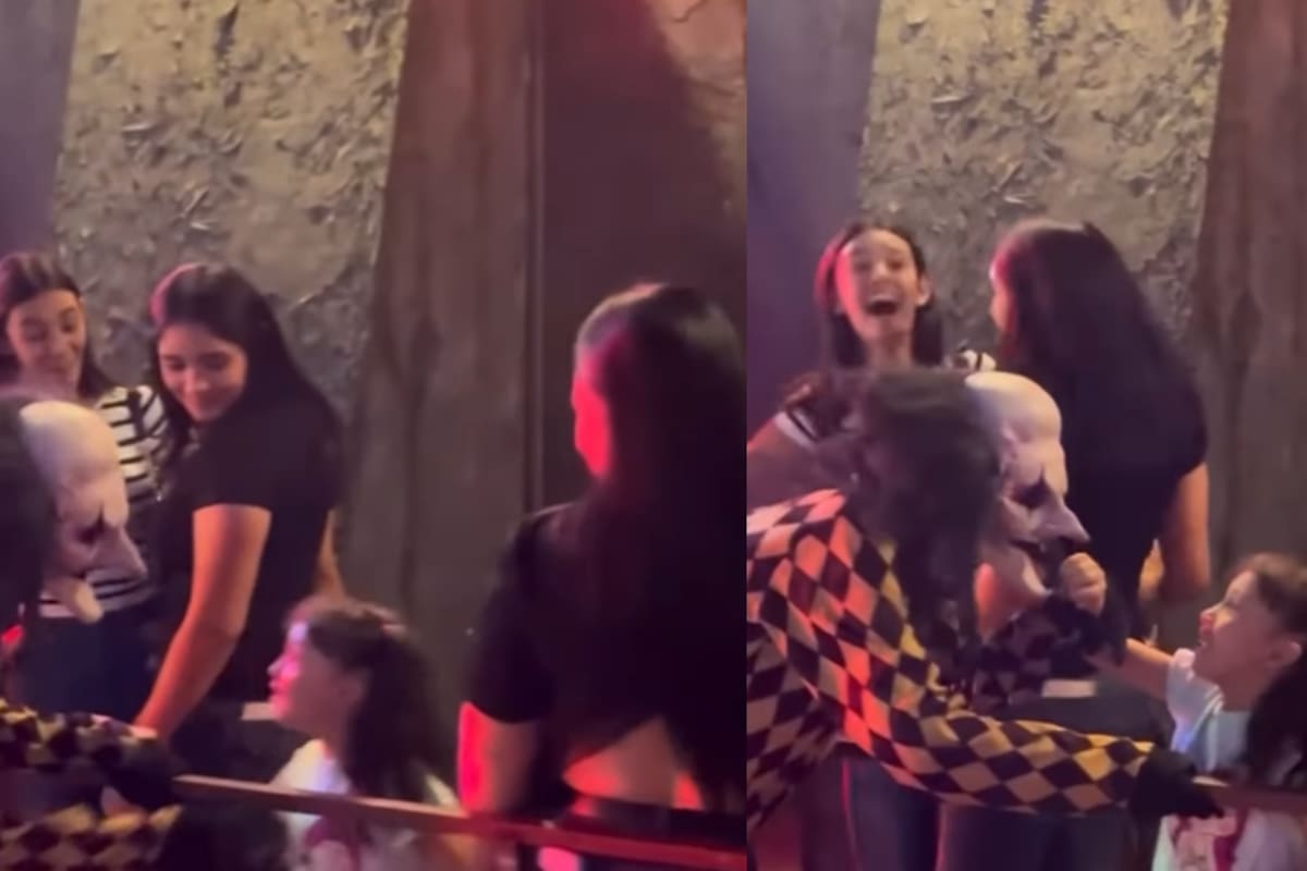Los niños de ahora ya no le temen a nada: niña se viraliza por jalarle la nariz al payaso de la Casa del Terror