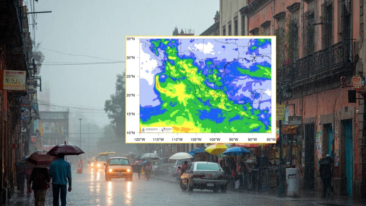 SMN advierte que el frente frío “chocará” con una circulación ciclónica, provocando fuertes lluvias, vientos peligrosos y temperaturas bajas en ciertas ciudades