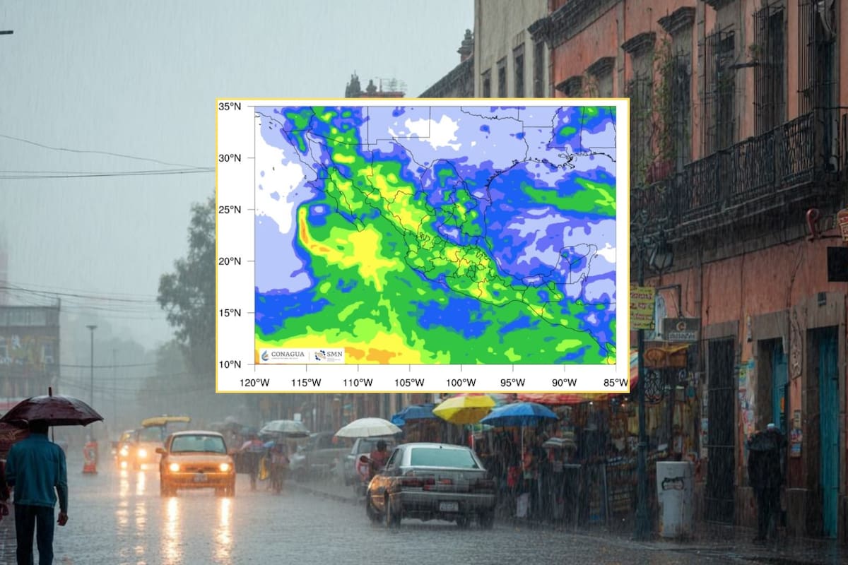 SMN advierte que el frente frío “chocará” con una circulación ciclónica, provocando fuertes lluvias, vientos peligrosos y temperaturas bajas en ciertas ciudades