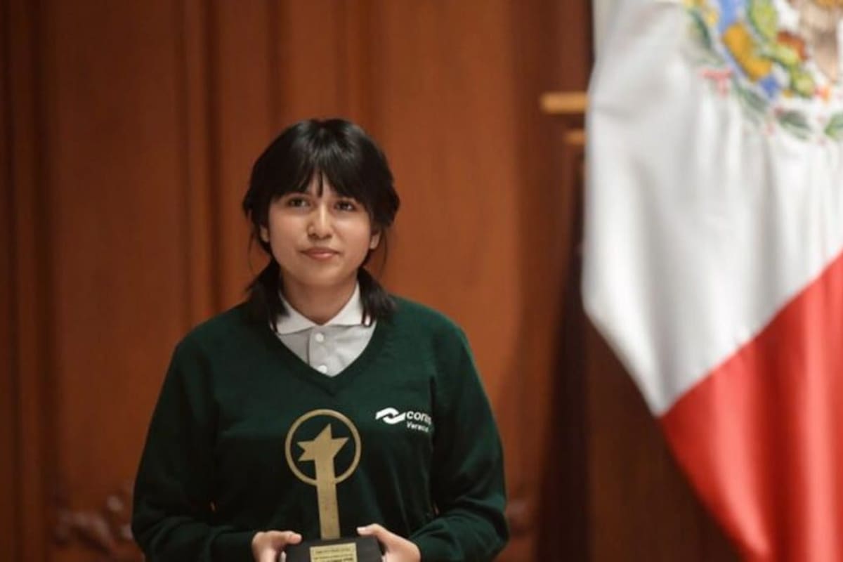 Ángela Elena Olazarán, joven veracruzana es reconocida como la mejor estudiante del mundo con el Global Student Prize 2024