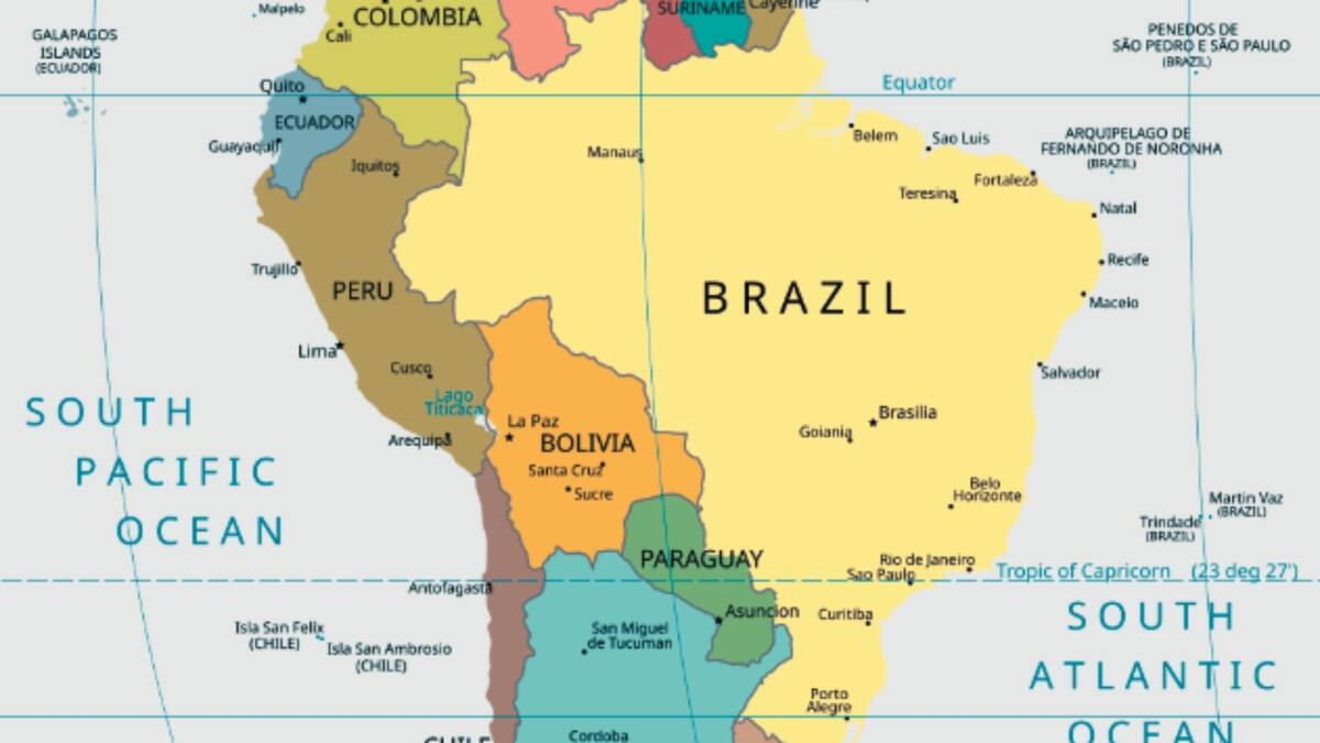 Sudamérica. Foto: Wikimedia Commons