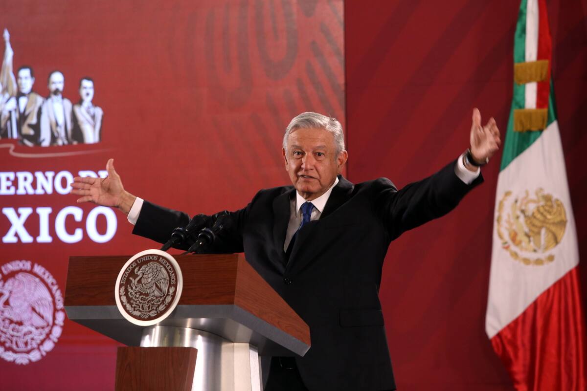 Conferencia de AMLO desde Palacio Nacional