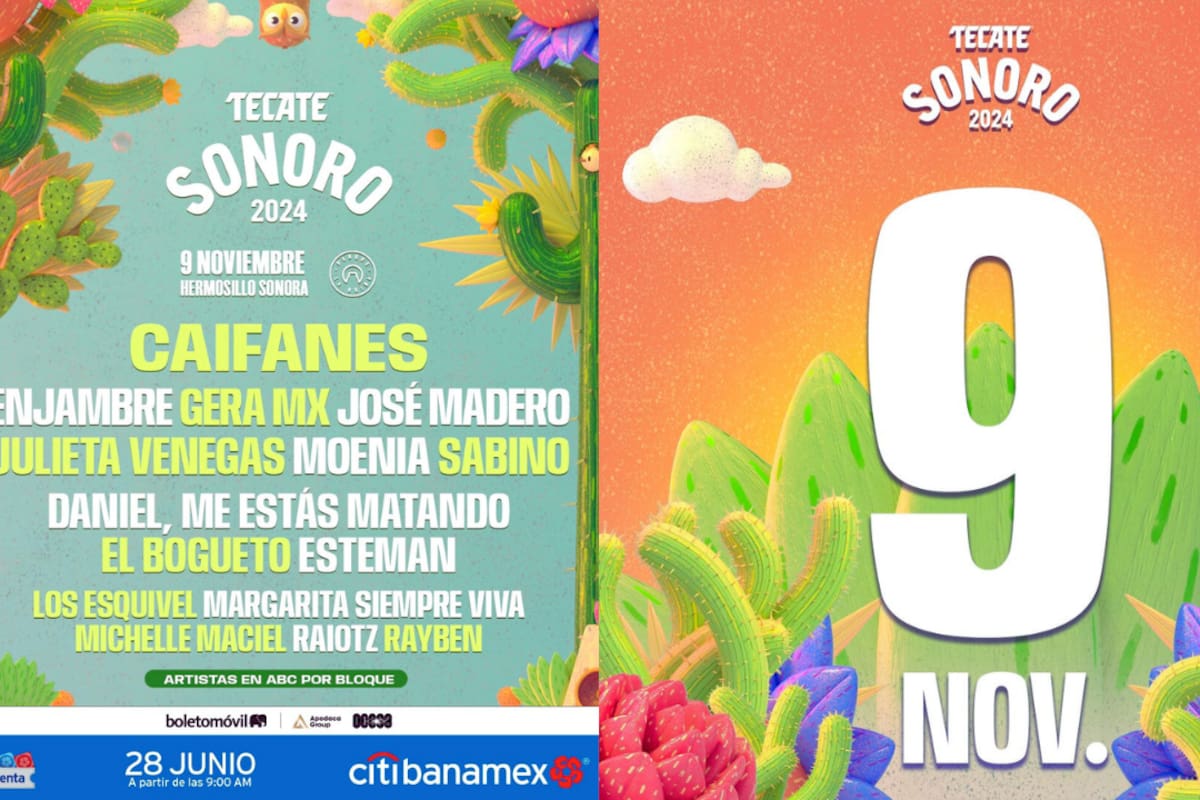 Tecate Sonoro 2024: ¡Lista completa de los artistas confirmados!