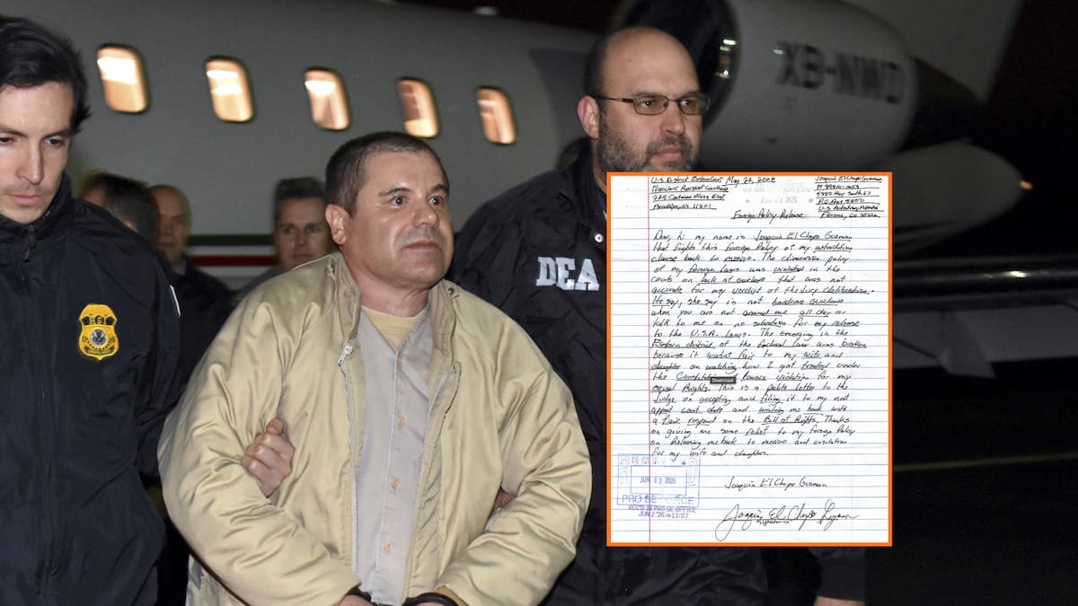 “El Chapo” Guzmán solicita a corte de EEUU contactar a la presidenta Claudia Sheinbaum para ayudarlo a cumplir su condena en México