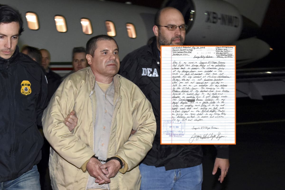 “El Chapo” Guzmán solicita a corte de EEUU contactar a la presidenta Claudia Sheinbaum para ayudarlo a cumplir su condena en México
