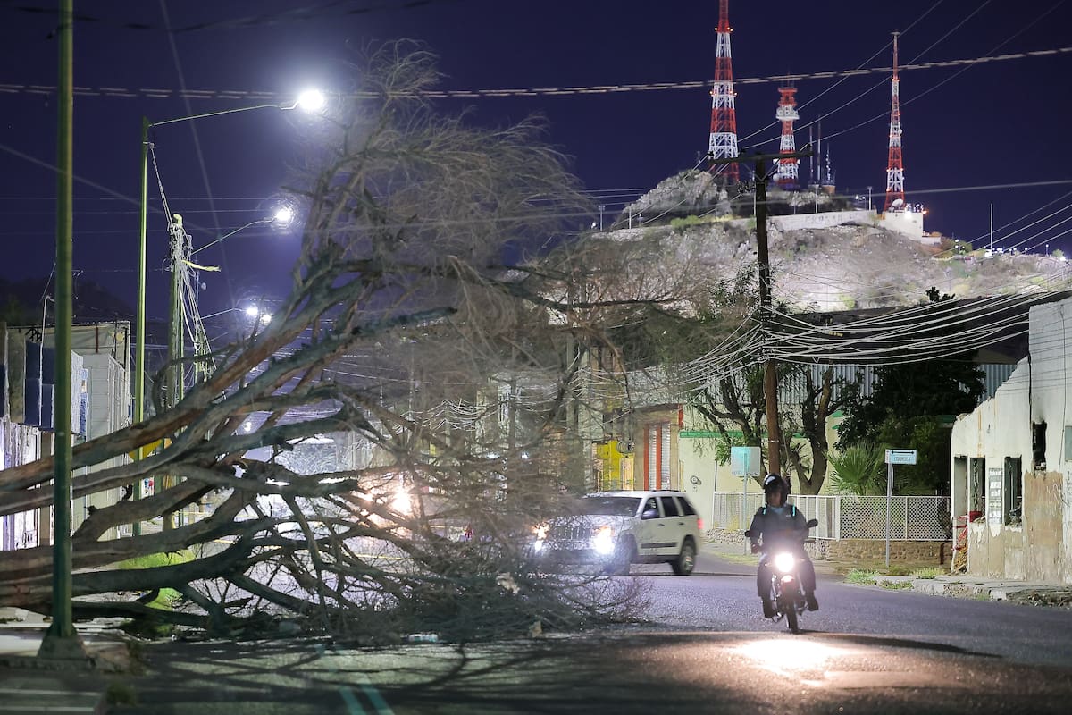 Tormenta deja sólo tierra, apagones y árboles caídos en Hermosillo